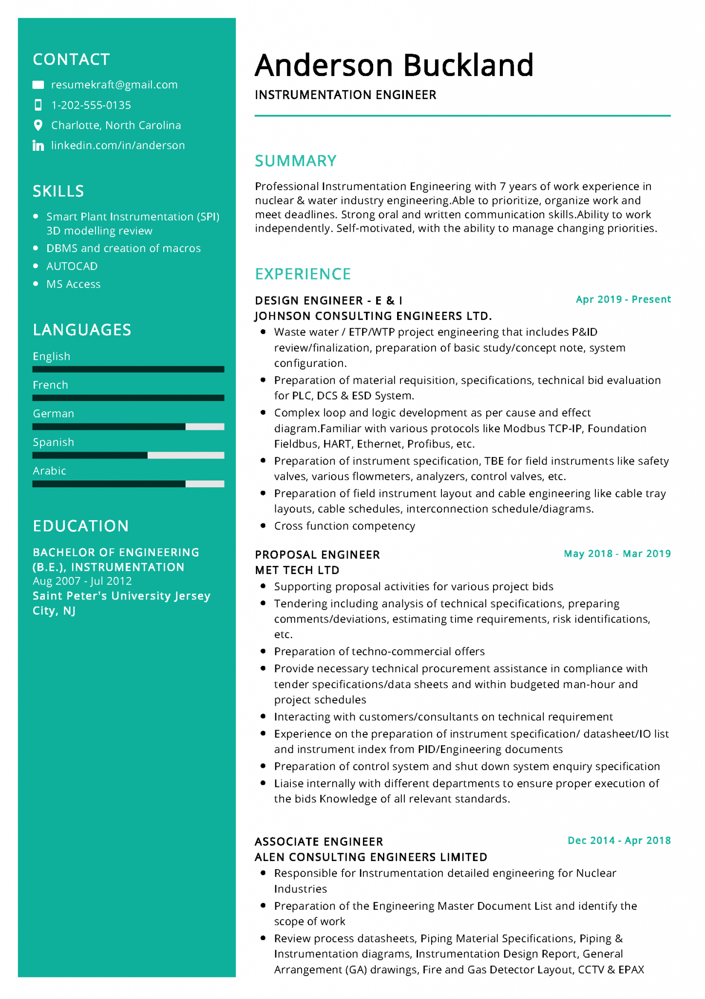 Engineering Resume Examples Page 6 Of 6 2023 ResumeKraft