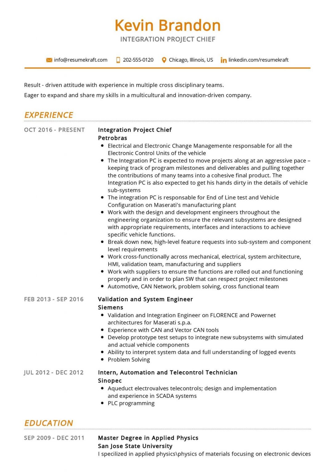 Engineering Resume Examples Page 3 Of 6 2022 ResumeKraft