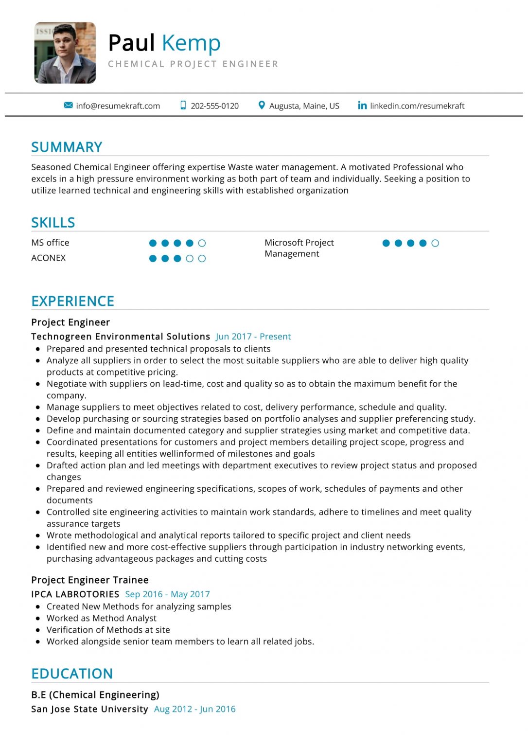 Engineering Resume Examples ResumeKraft