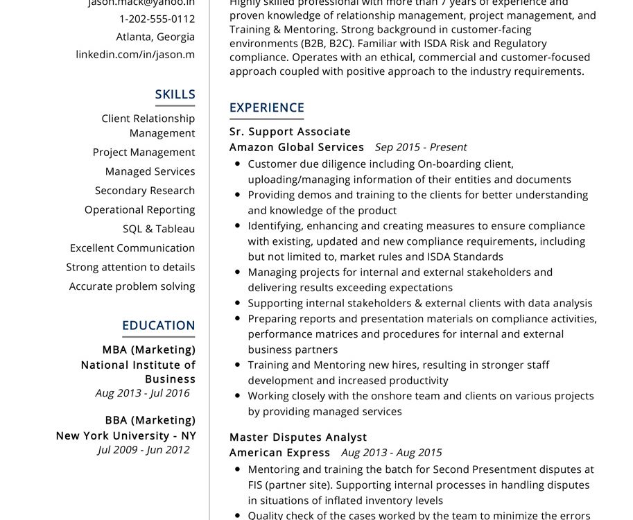 Support Associate Resume Example in 2024 - ResumeKraft