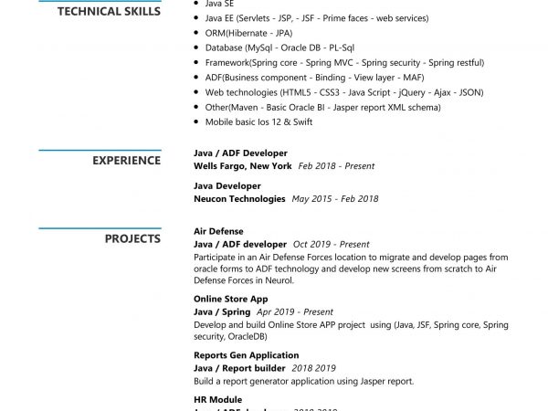 Java Developer Resume Sample in 2025 - ResumeKraft