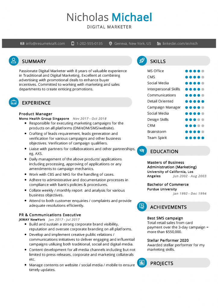 IT Resume Samples - Page 13 of 15 2022 - ResumeKraft