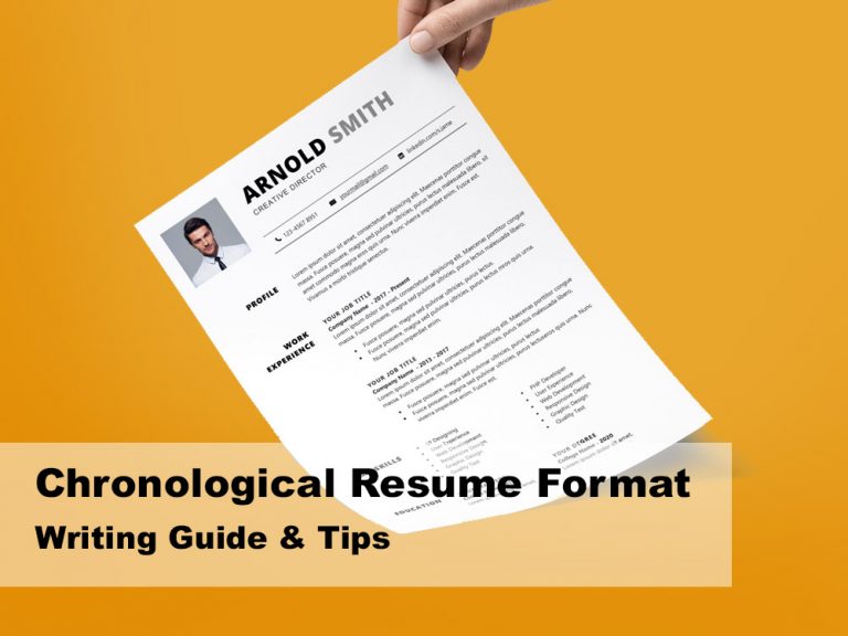 chronological resume writing format