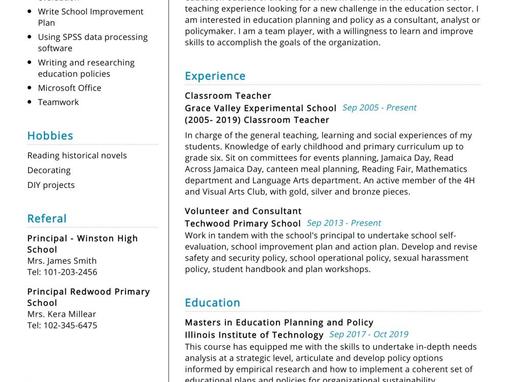 Classroom Teacher Resume Sample in 2024 - ResumeKraft