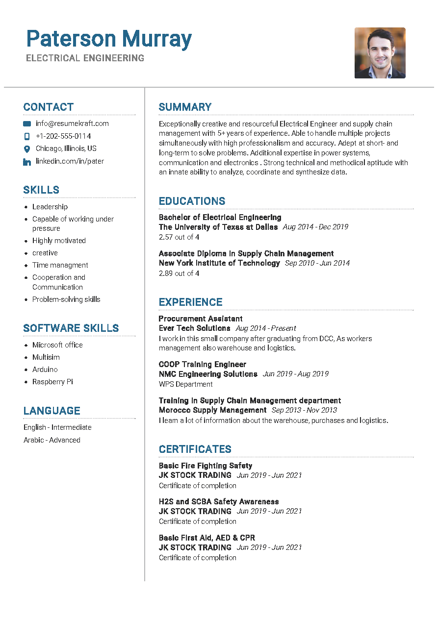 Electrical Engineering Resume Sample Resumekraft