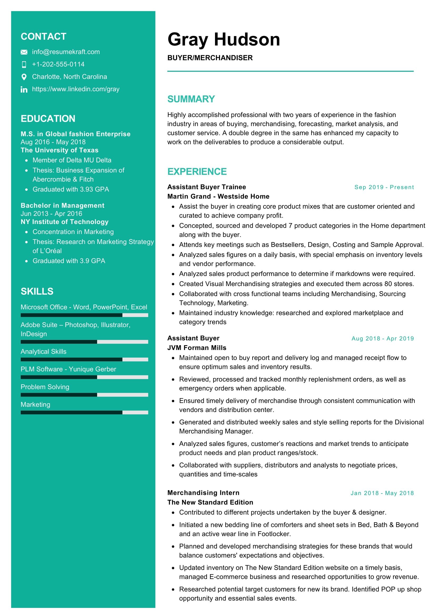 Apparel Product Developer Resume At Minnie Gibbs Blog   Merchandiser Resume Sample 0001 