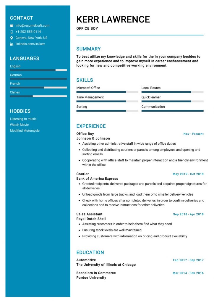 1200+ Professional Resume Samples For 2022 | ResumeKraft