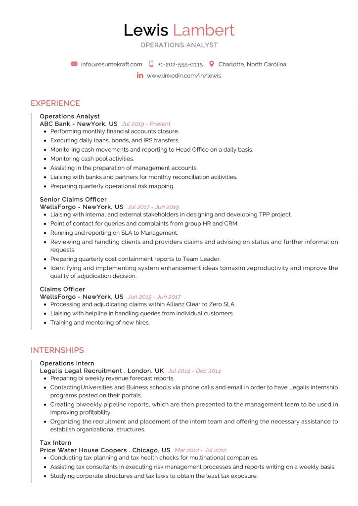 1200+ Professional Resume Samples for 2022 | ResumeKraft