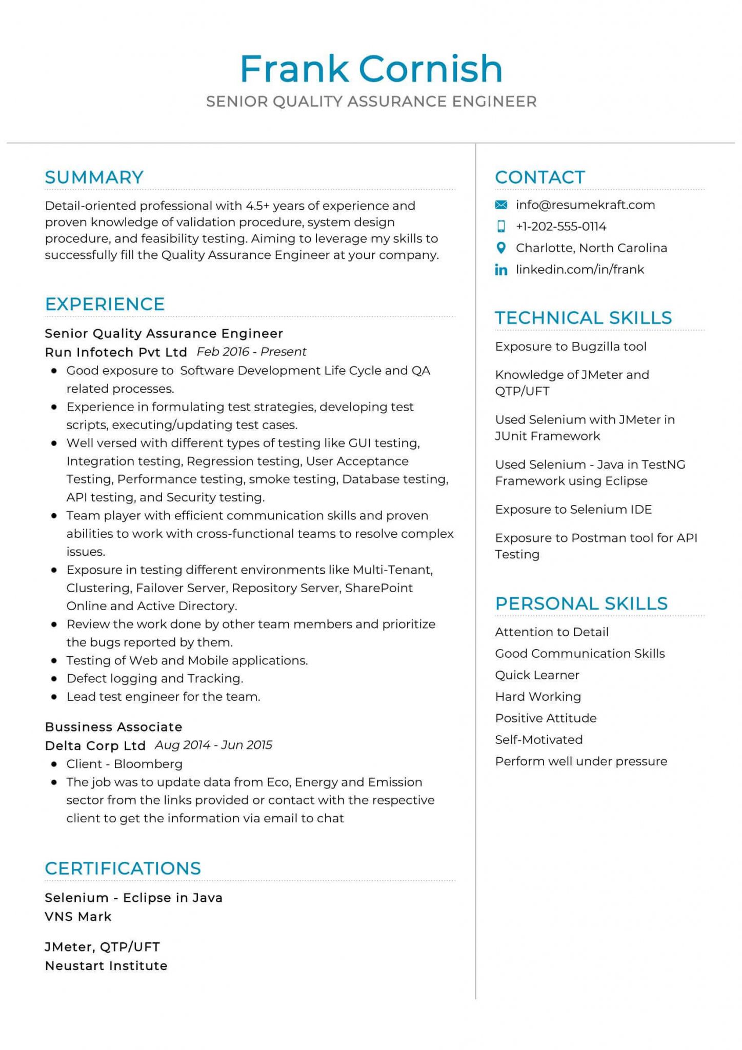 1200 professional resume samples for 2022 resumekraft