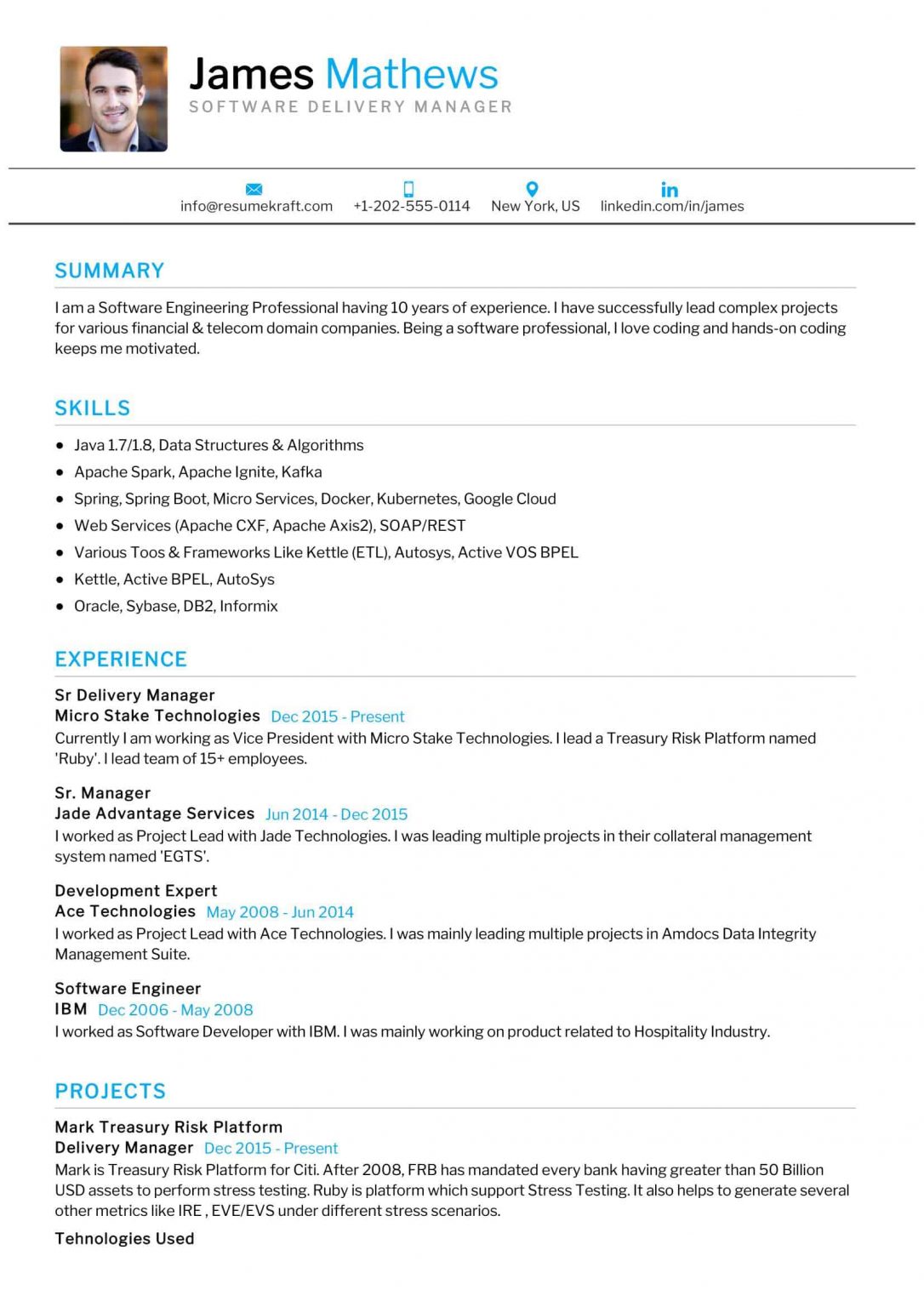 IT Resume Samples - Page 10 Of 15 2023 - ResumeKraft