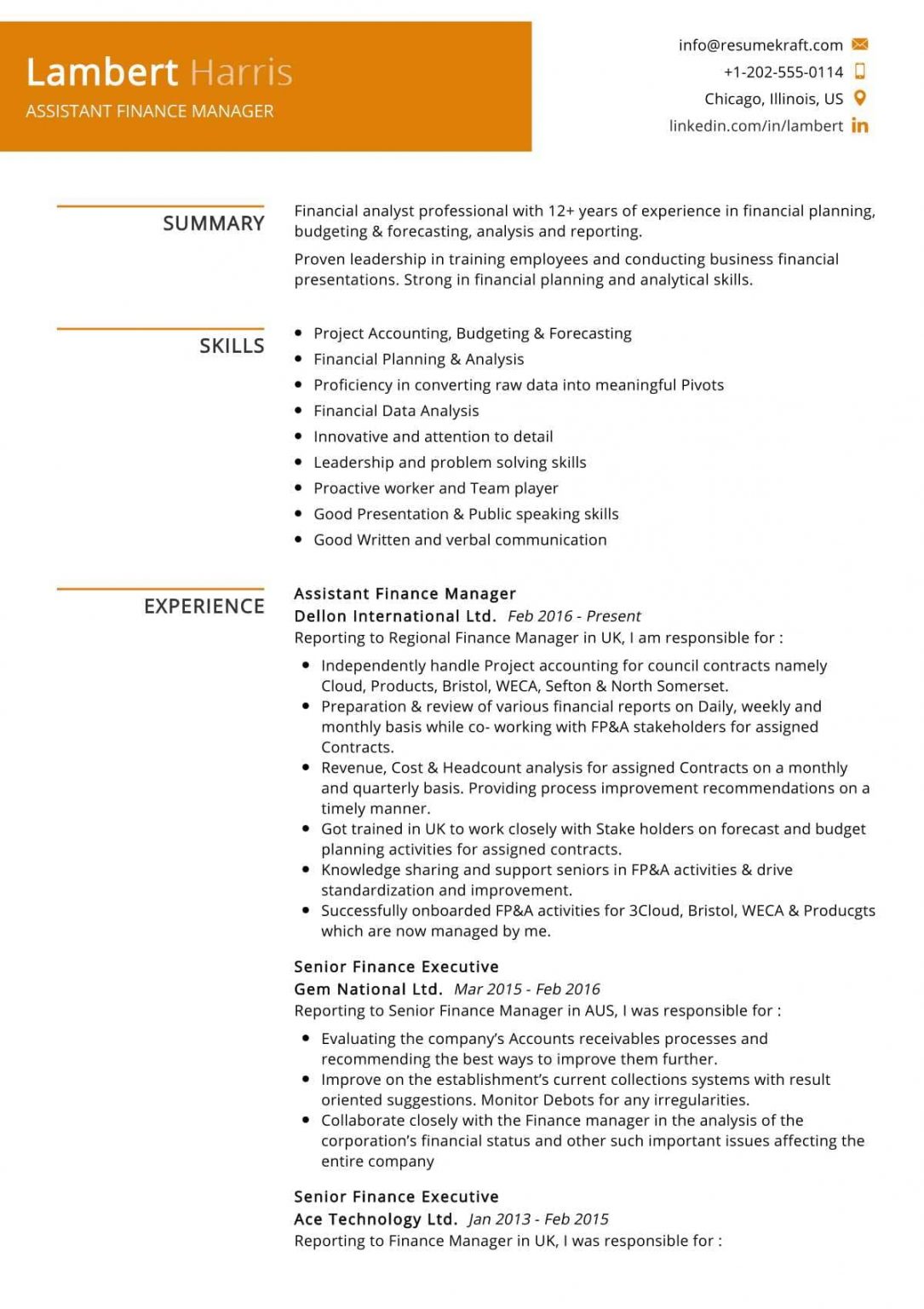 Accounting Finance Resume Samples Page 3 Of 5 2023 ResumeKraft accounting-finance-resume-samples-page-3-of-5-2023-resumekraft