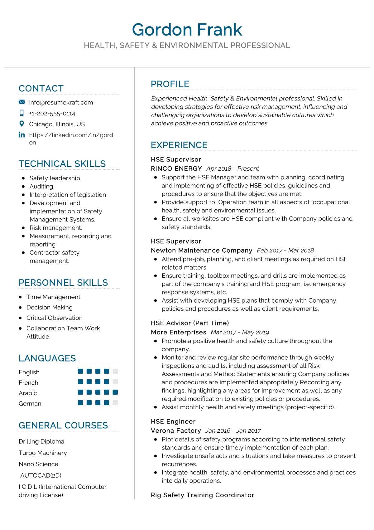 health-safety-environment-resume-sample-2023-writing-tips-resumekraft