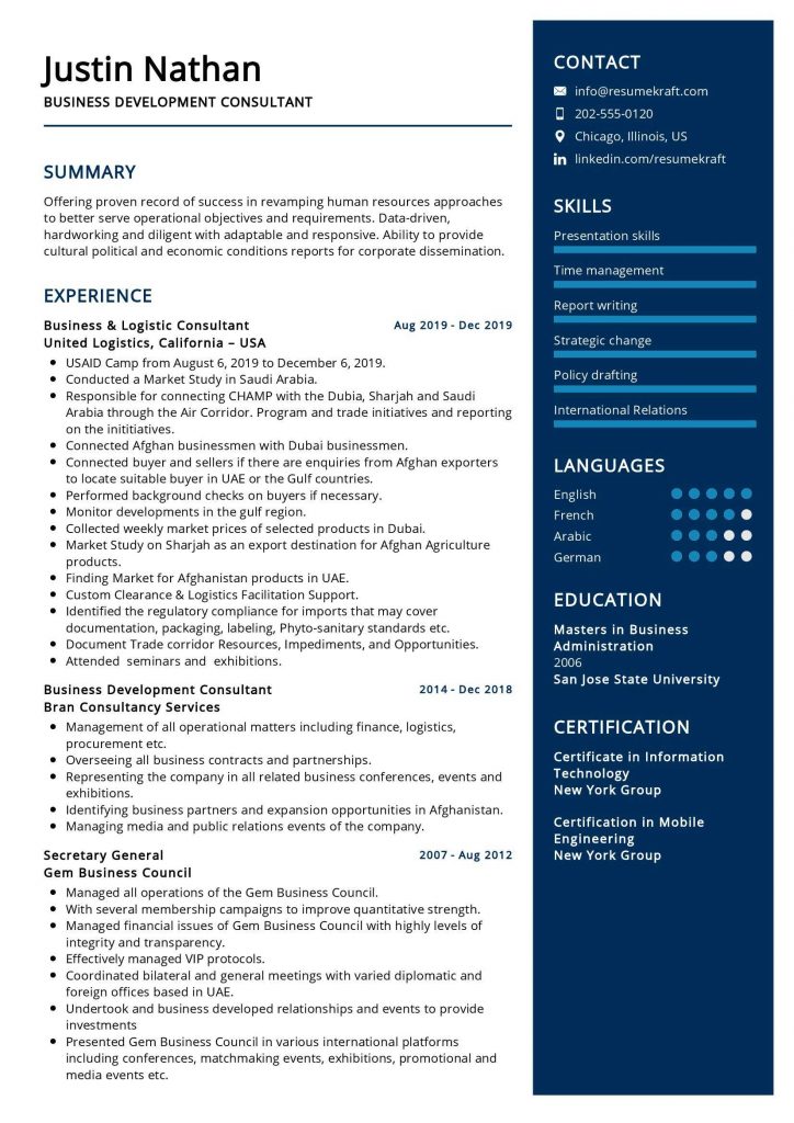 1200+ Professional Resume Samples for 2022 | ResumeKraft