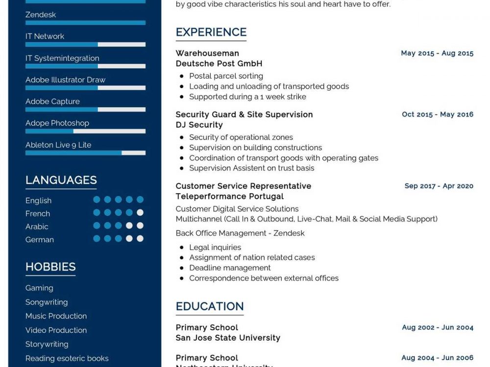 Customer Representative Resume