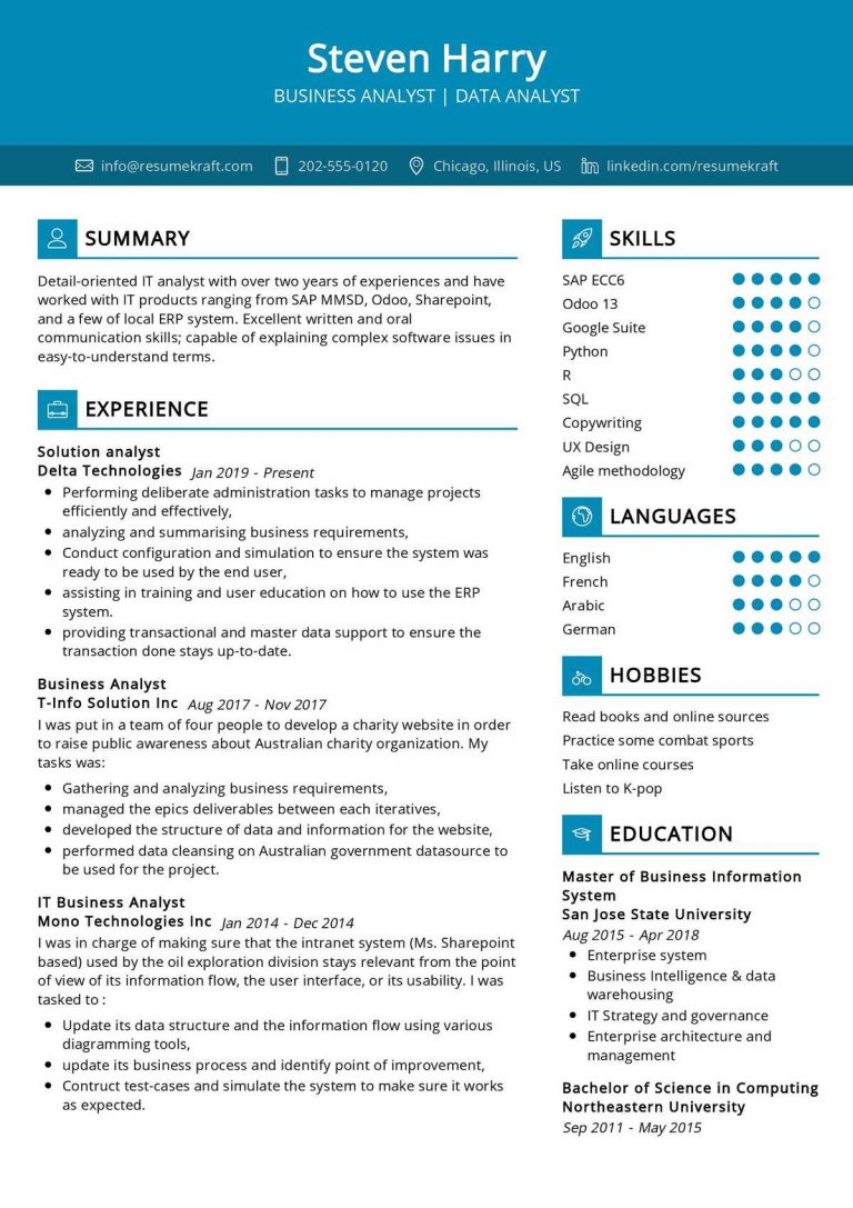 IT Resume Samples Page 2 Of 10 2021 ResumeKraft