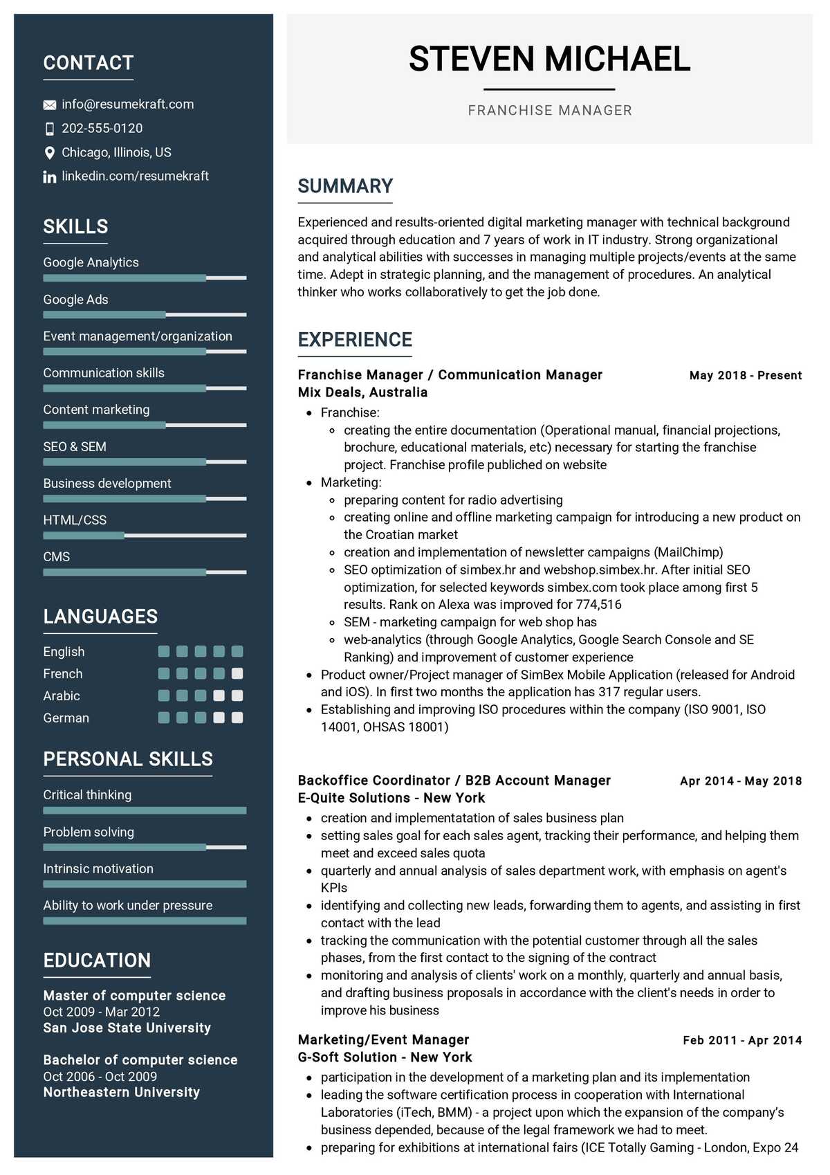 executive resume examples 2022