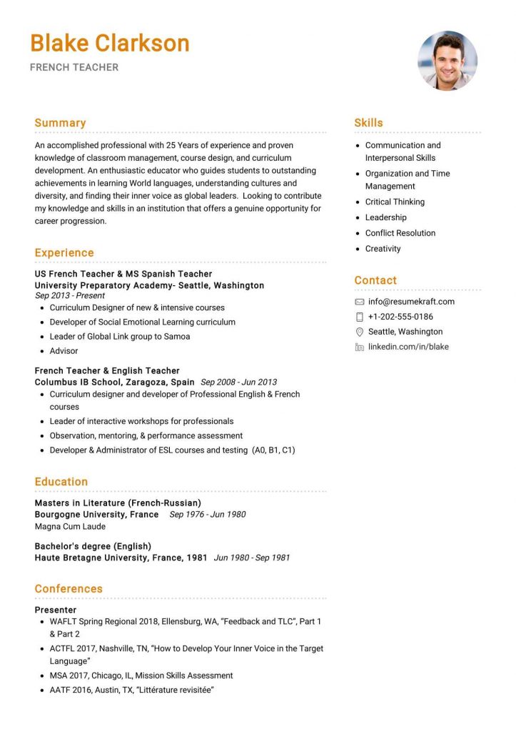 Education Resume Examples - Page 2 of 4 2021 - ResumeKraft