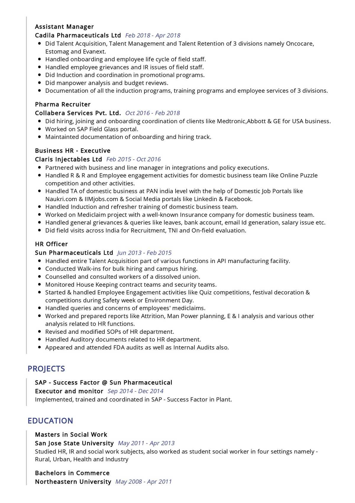 Human Resources Professional Resume Sample in 2024 ResumeKraft