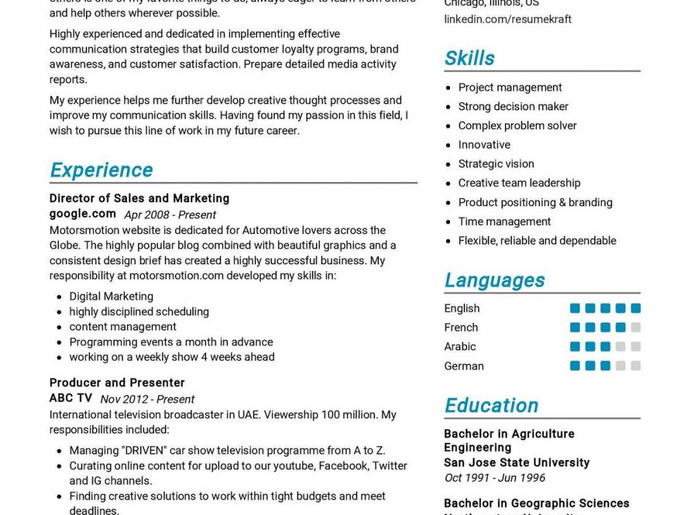 resume writing and corporate communication mcq