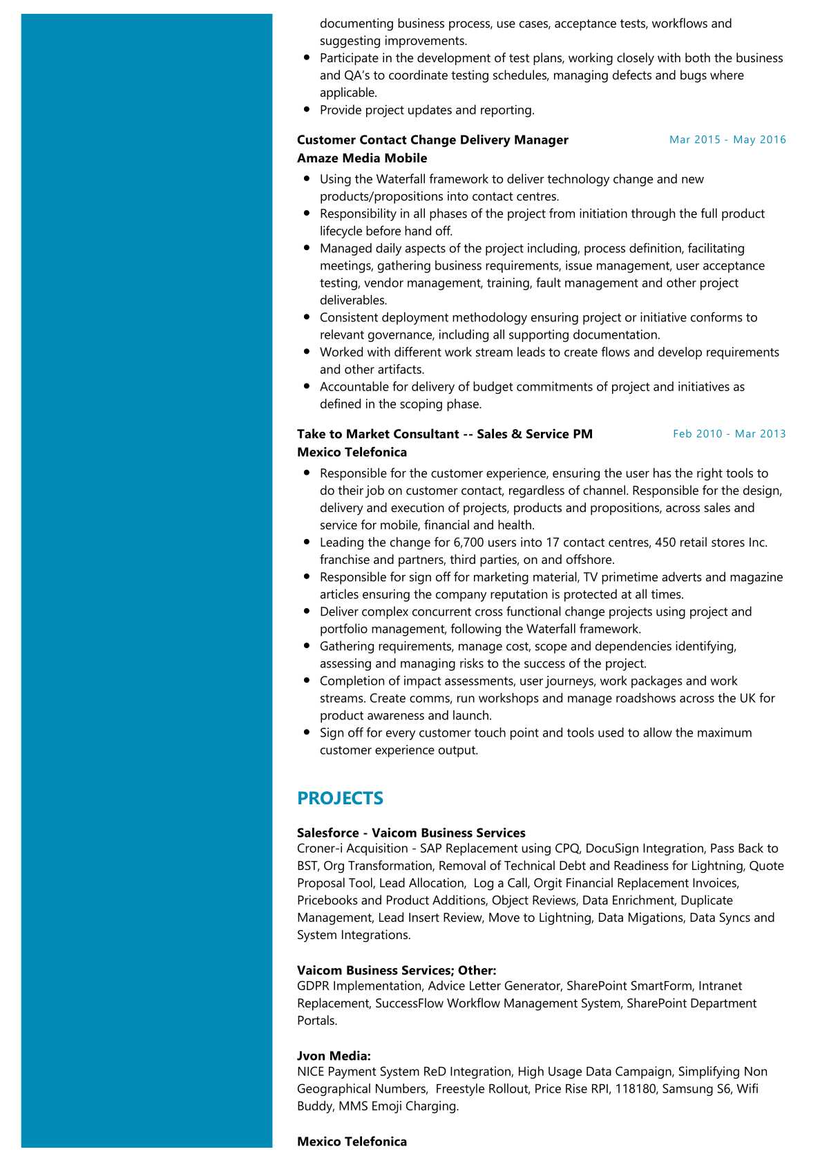 Salesforce CRM Resume Sample in 2024 ResumeKraft