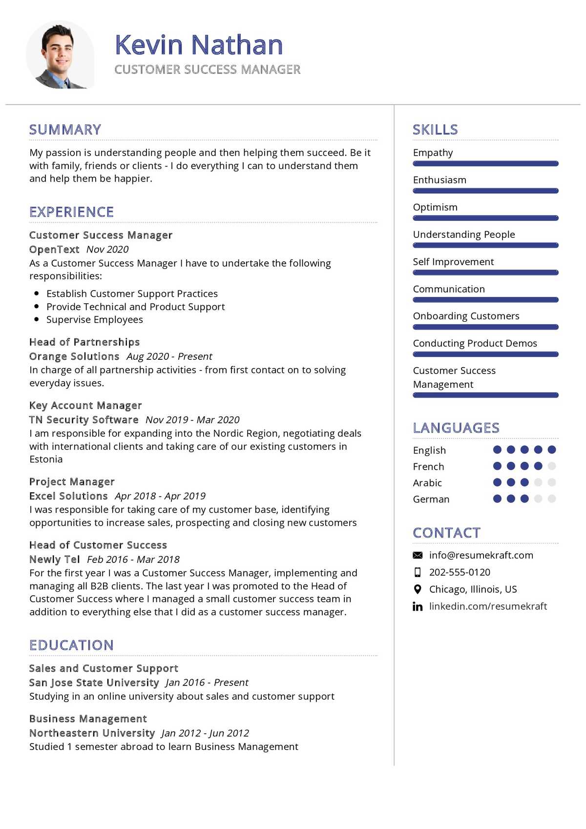 Customer Success Manager Resume Sample 20   Writing Guide ...