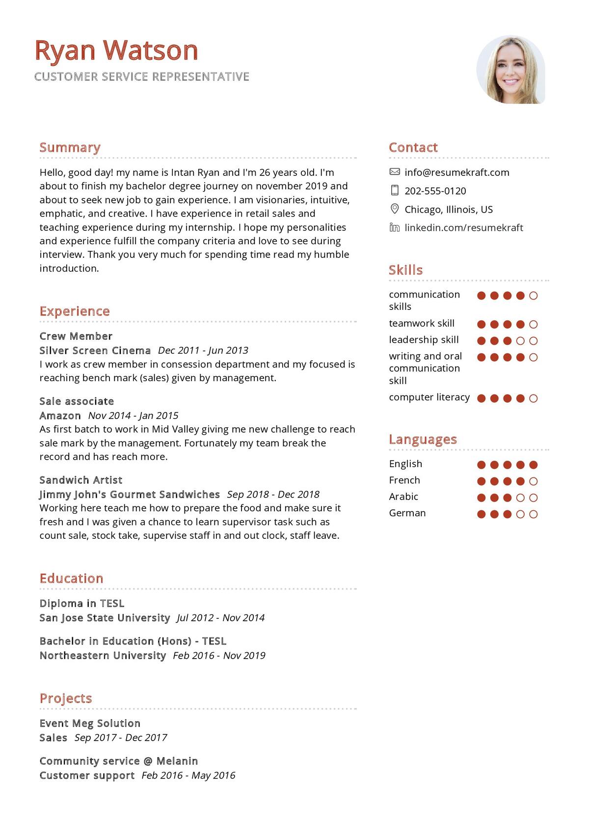 customer-service-representative-resume-example-2021-writing-guide