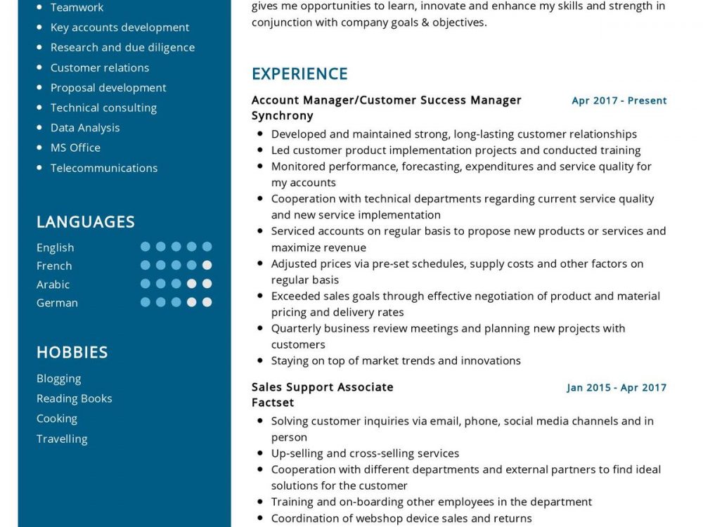 Customer Success Manager Resume Sample In 2024 ResumeKraft