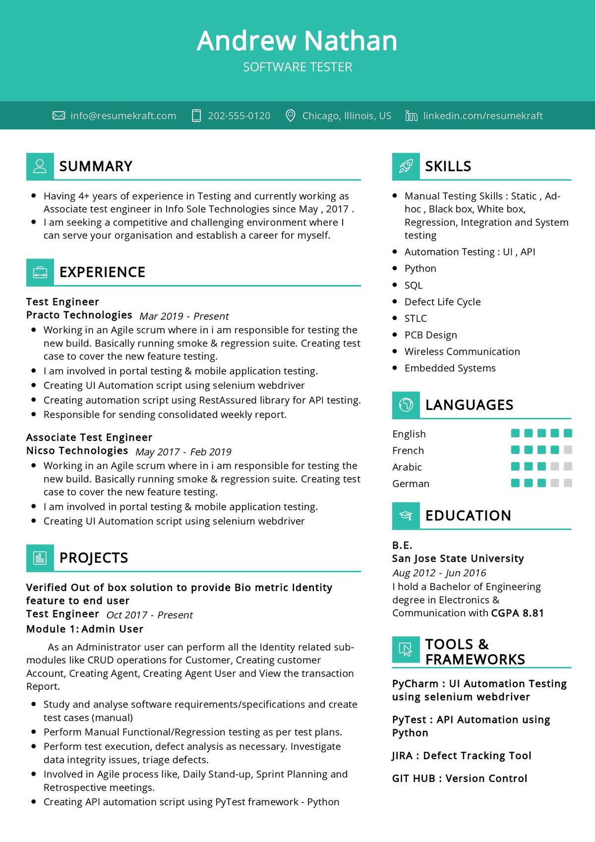 Microsoft Sql Server 2005 T Sql Generating   Software Tester Resume Example 00001 