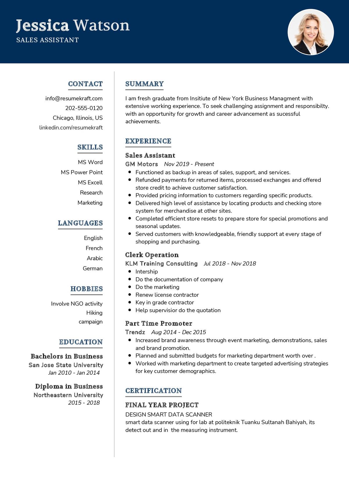 junior-sales-assistant-resume-example-2021-writing-tips-resumekraft