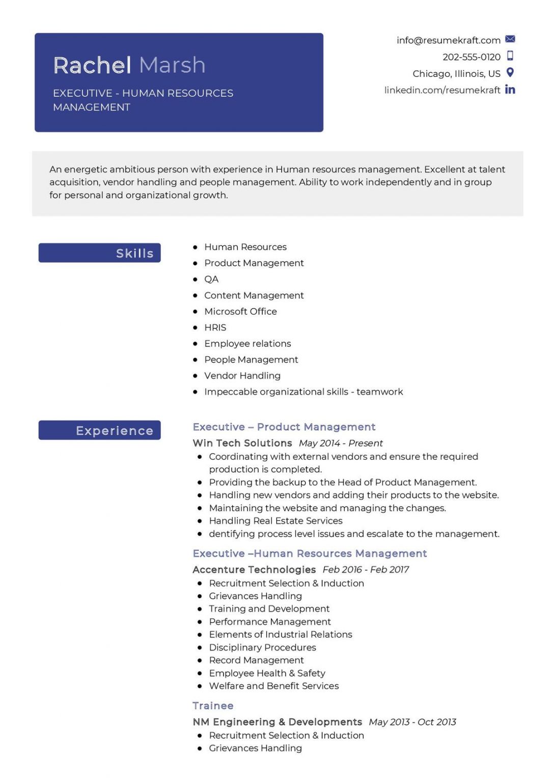 management resume examples 2022