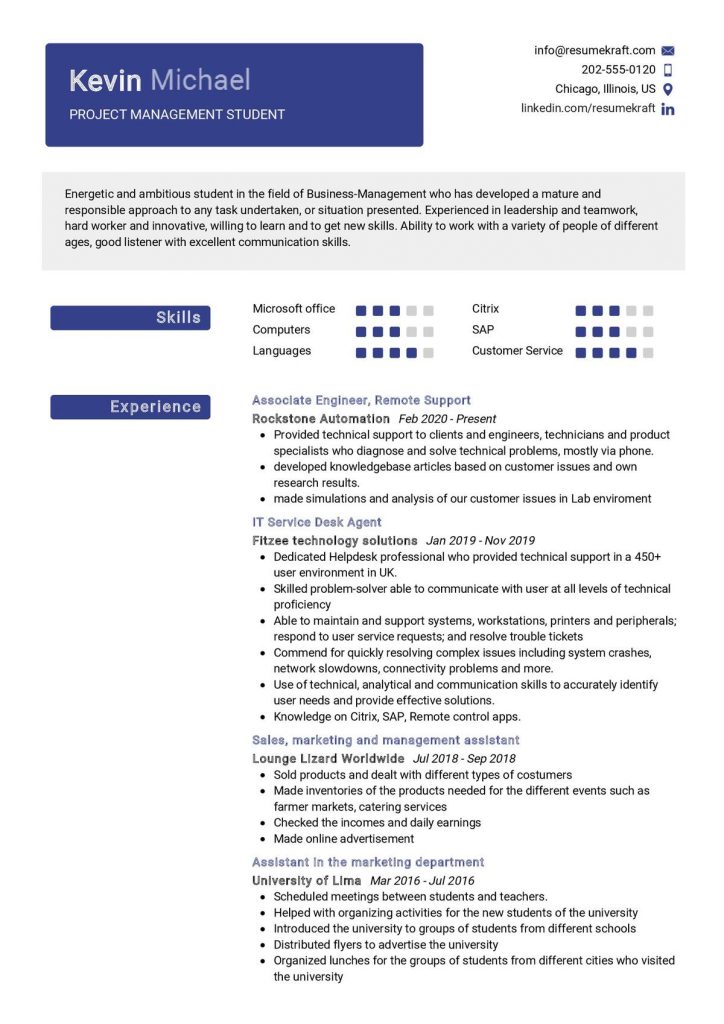 The Best CV Format For Freshers with Writing Guide in 2024 ResumeKraft