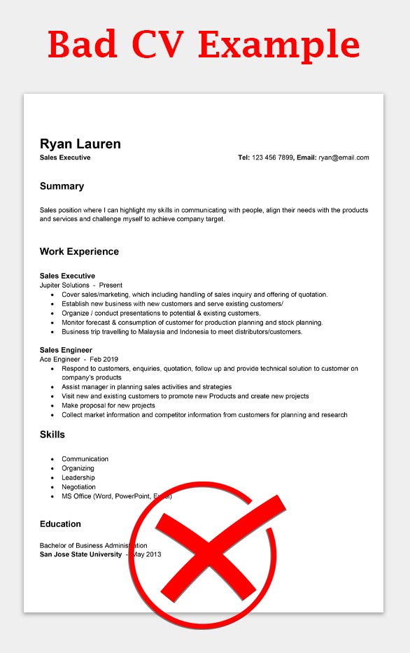 50 Good CV Examples With Writing Guide 2021 ResumeKraft