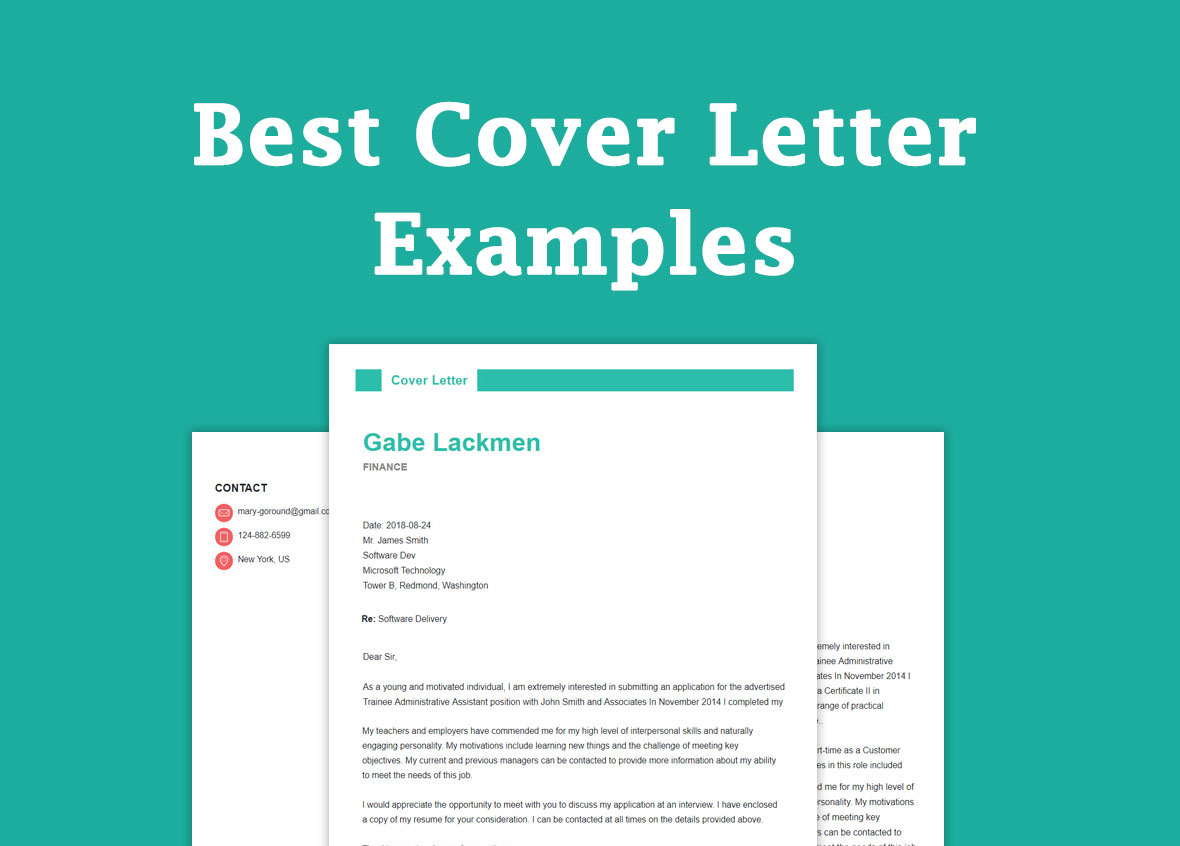 The Best Cover Letter Examples For 2021 Resumekraft