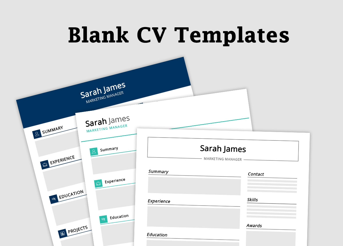 blank resume to print off