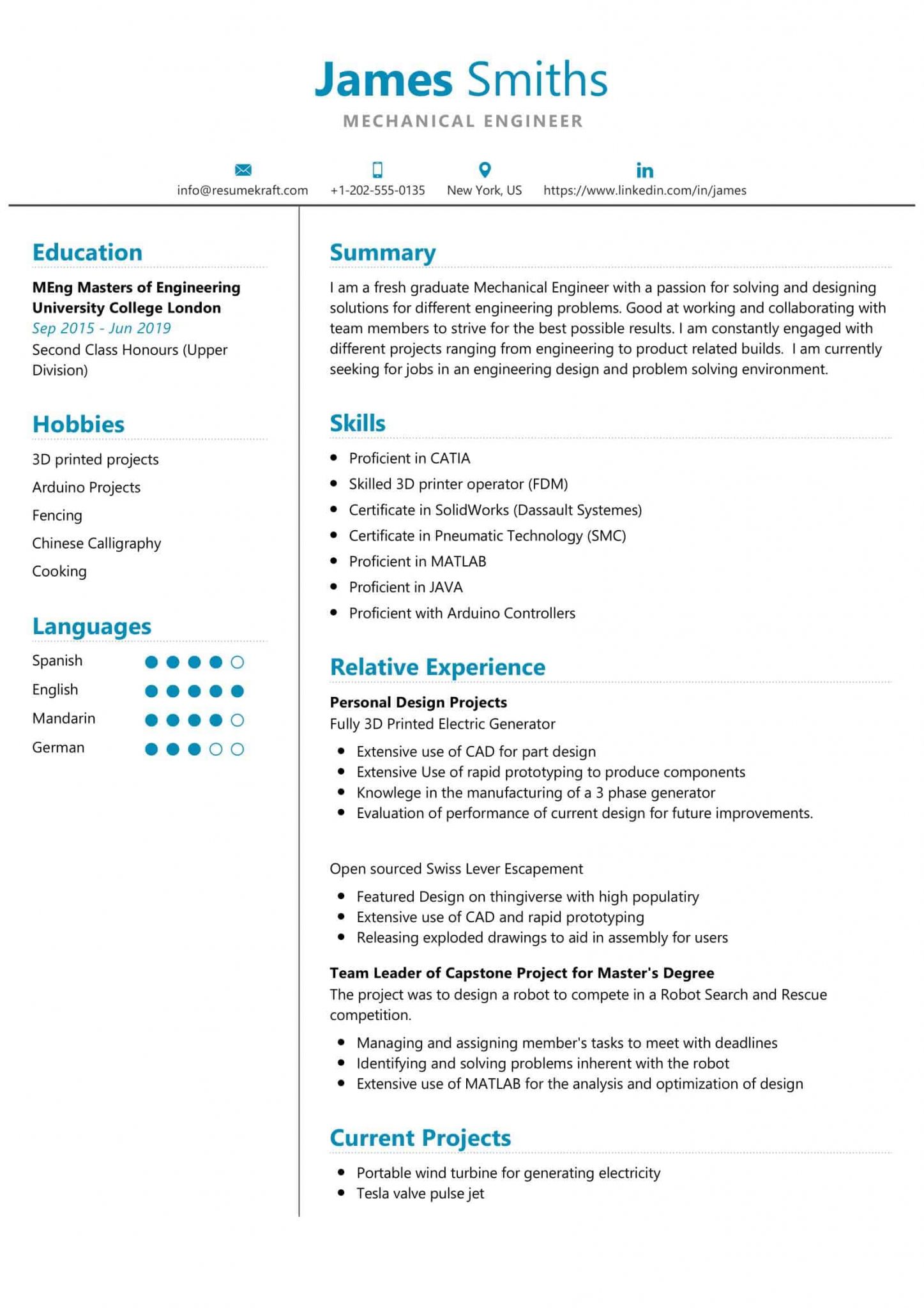 Student CV template + 16 CV examples in 2024 - ResumeKraft