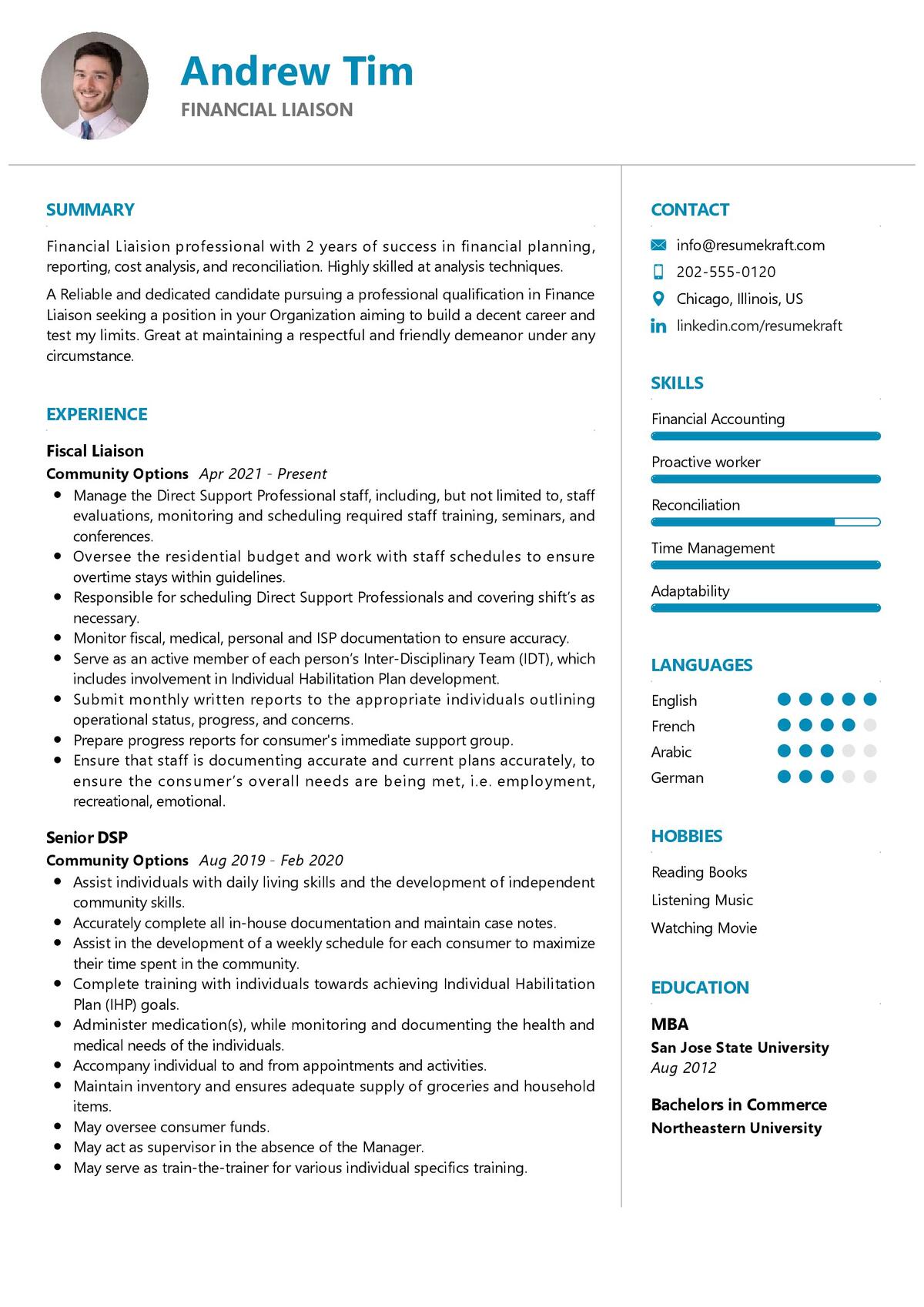 financial-liaison-cv-sample-in-2024-resumekraft