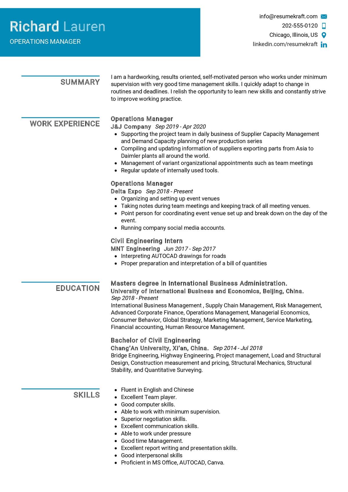 Operations Manager Cv Examples Writing Tips 2024 Free vrogue.co