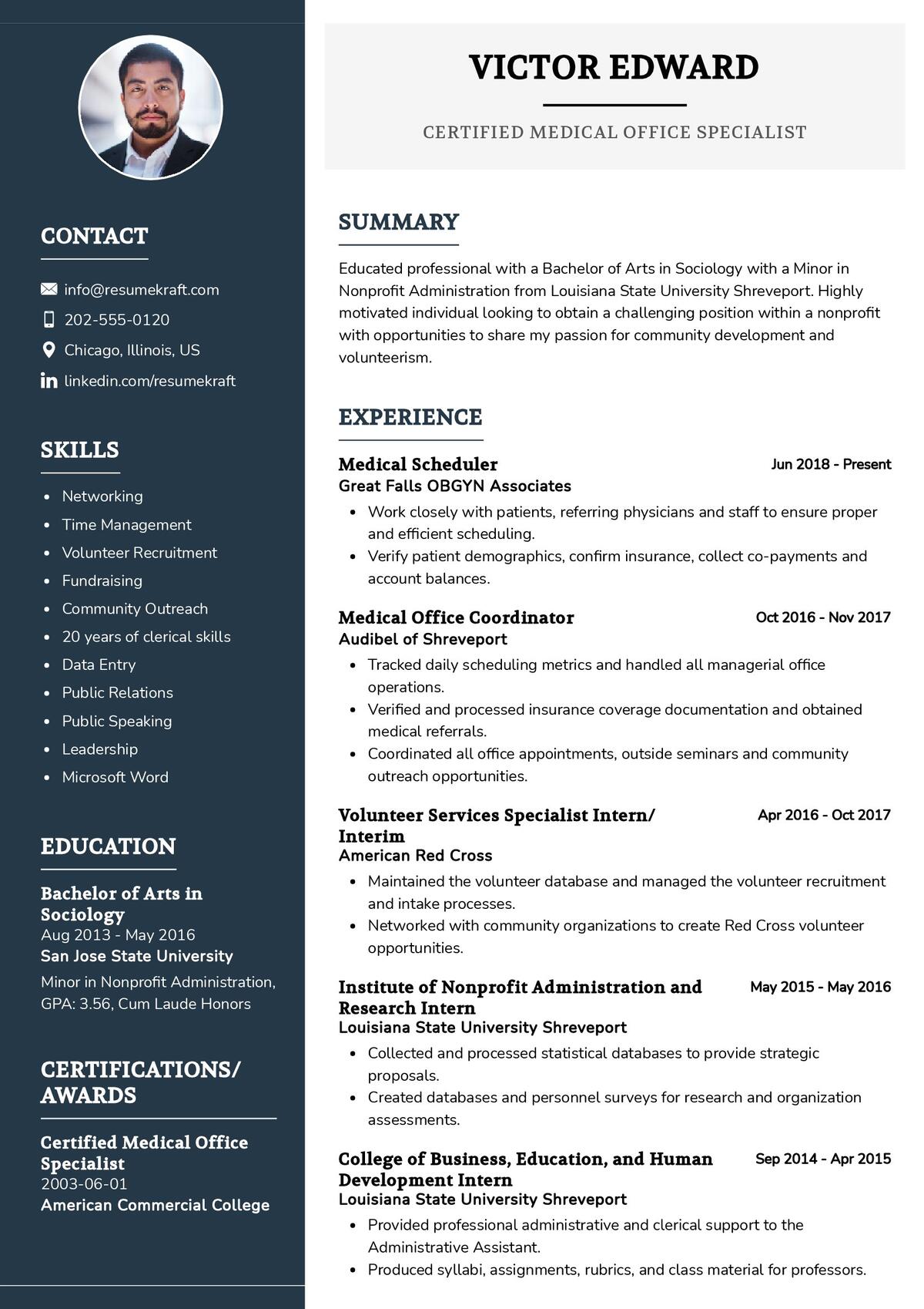 Medical Office Specialist CV Example In 2024 ResumeKraft   Medical Office Specialist CV Example 