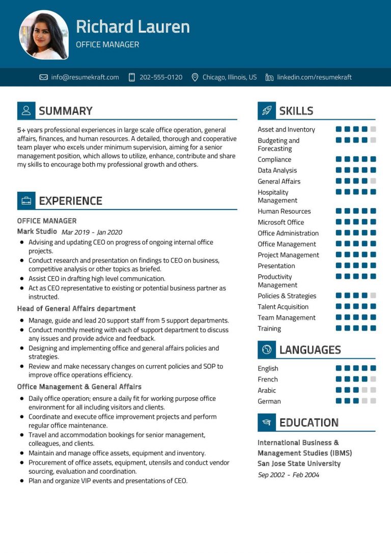 CV Template - Page 3 of 15 2022 - ResumeKraft