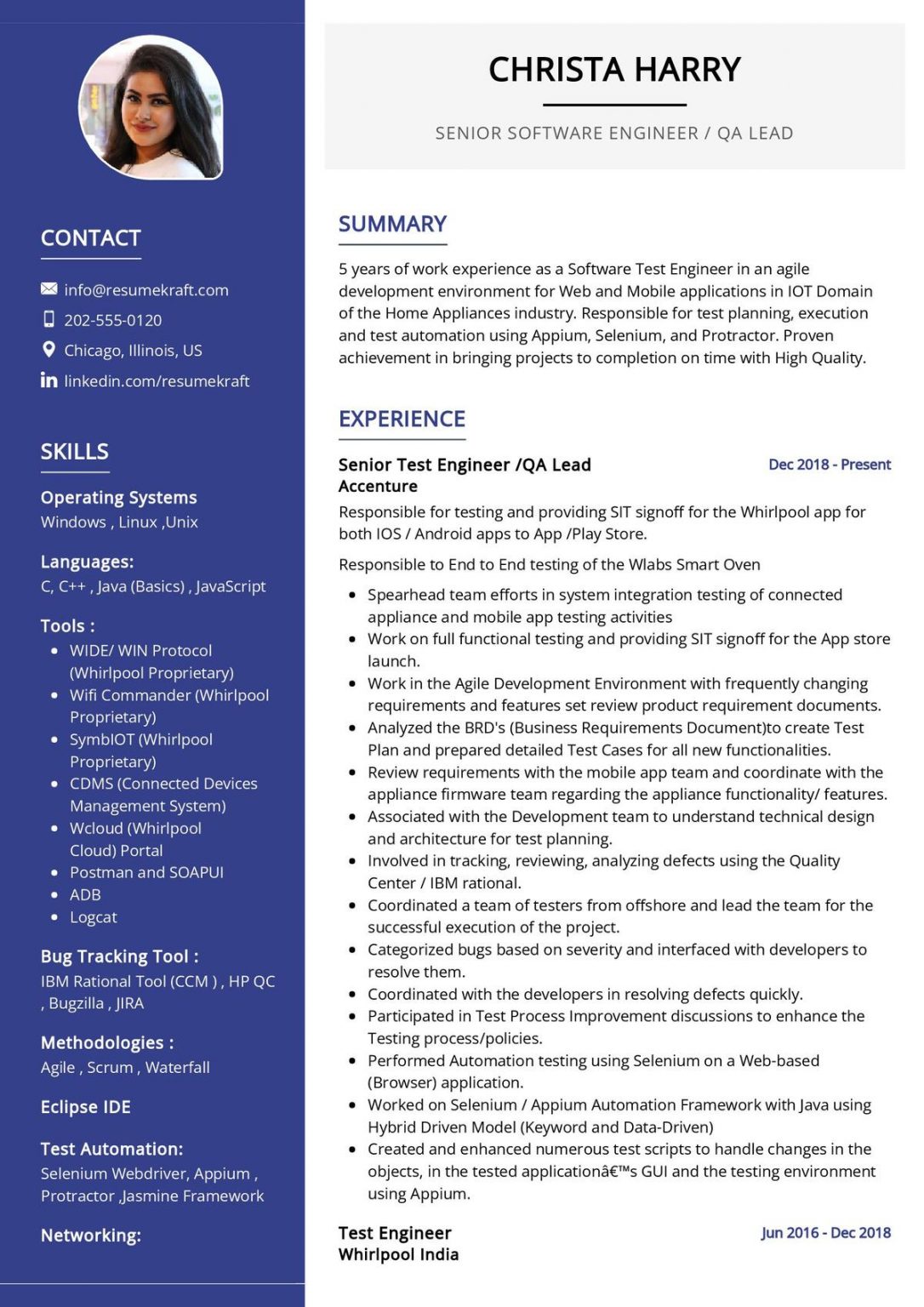 1050+ Professional Resume Samples for 2022 | ResumeKraft