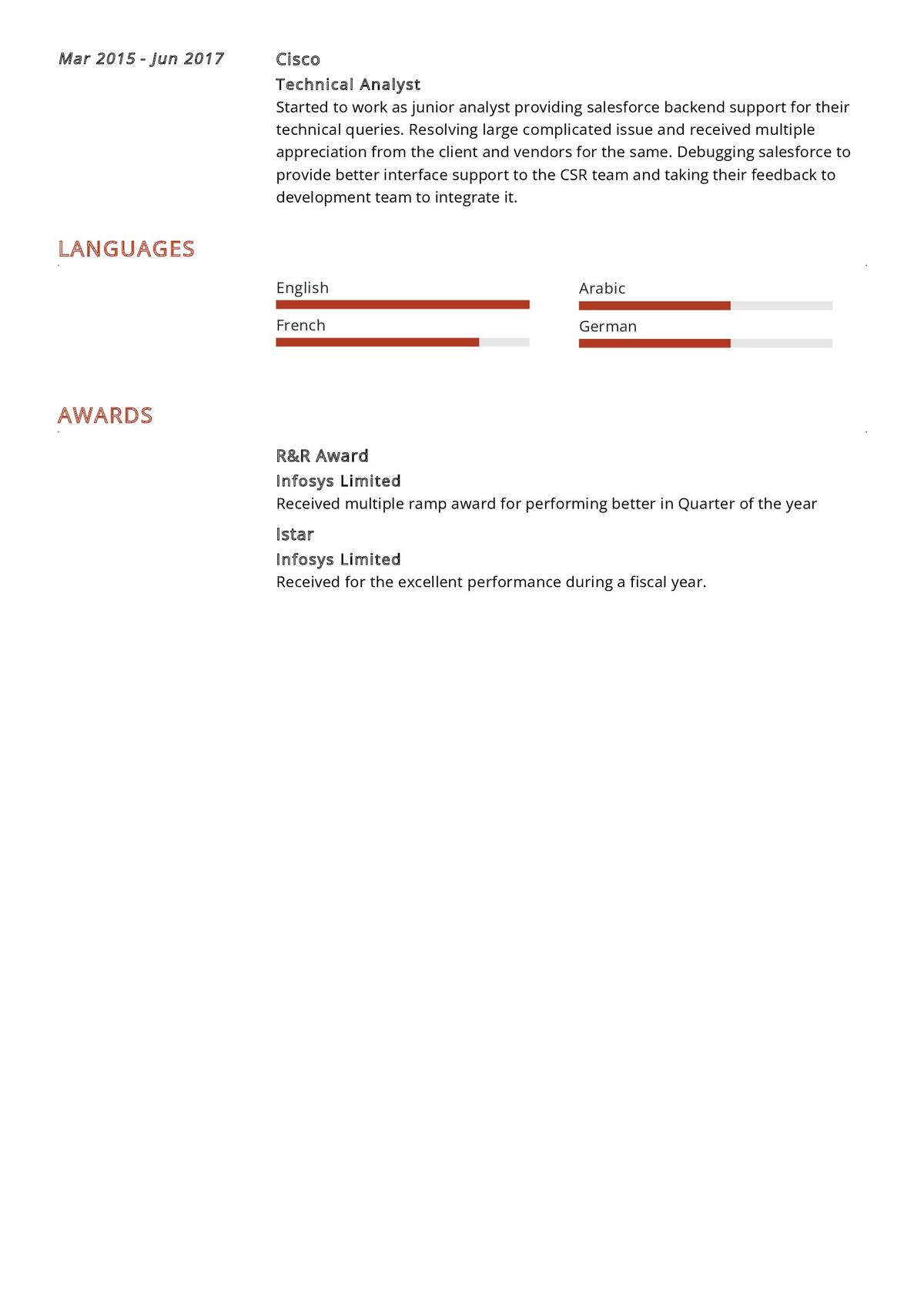 Technical Analyst CV Example in 2025 - ResumeKraft