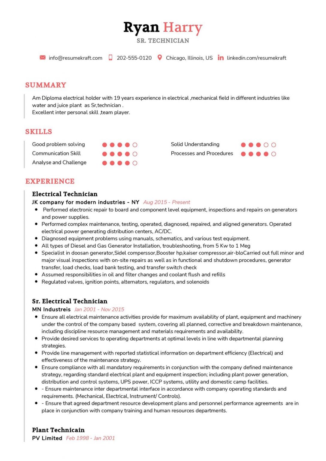 CV Samples - Page 4 of 15 2023 - ResumeKraft