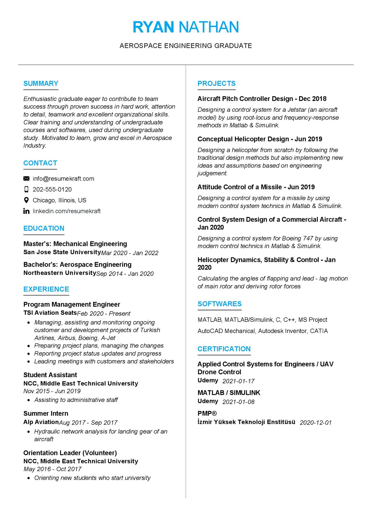 Aerospace Engineering Resume Template In 2024 ResumeKraft   Aerospace Engineering Resume Template 