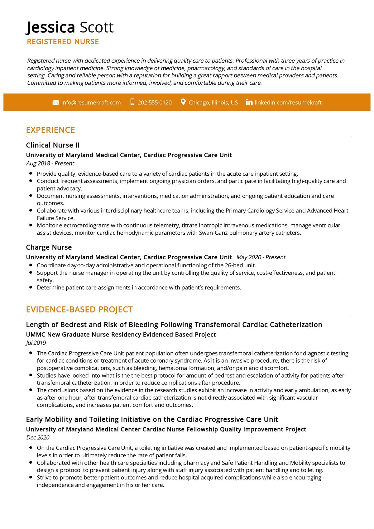 resume template registered nurses free download
