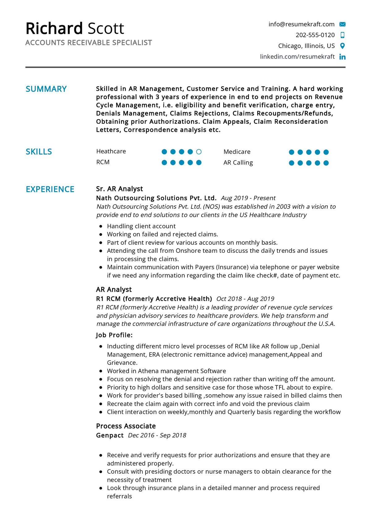 Accounts Receivable Specialist Resume Sample in 2024 ResumeKraft