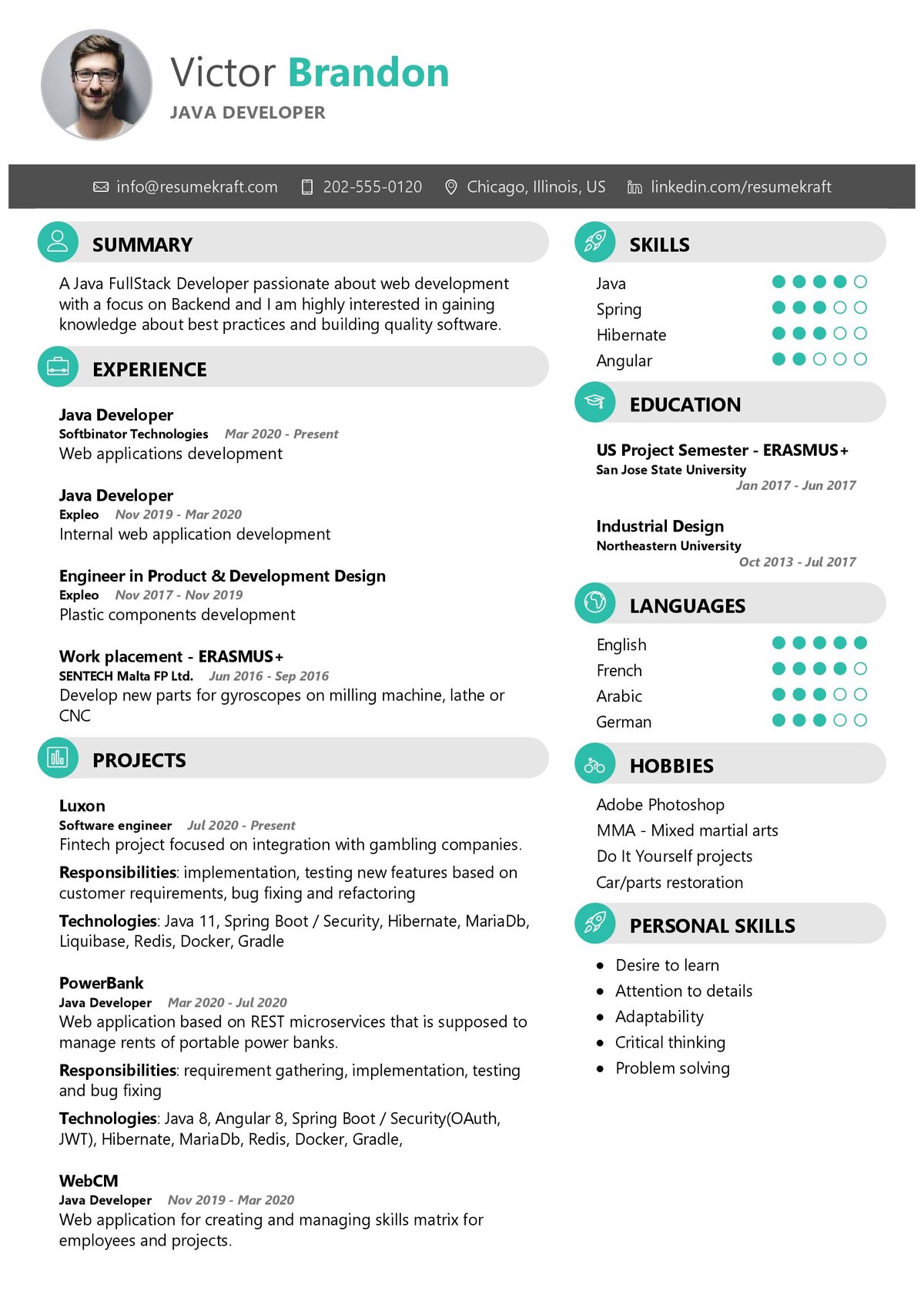Senior Java Developer Resume Samples Templates PDF Word 2023 RB 