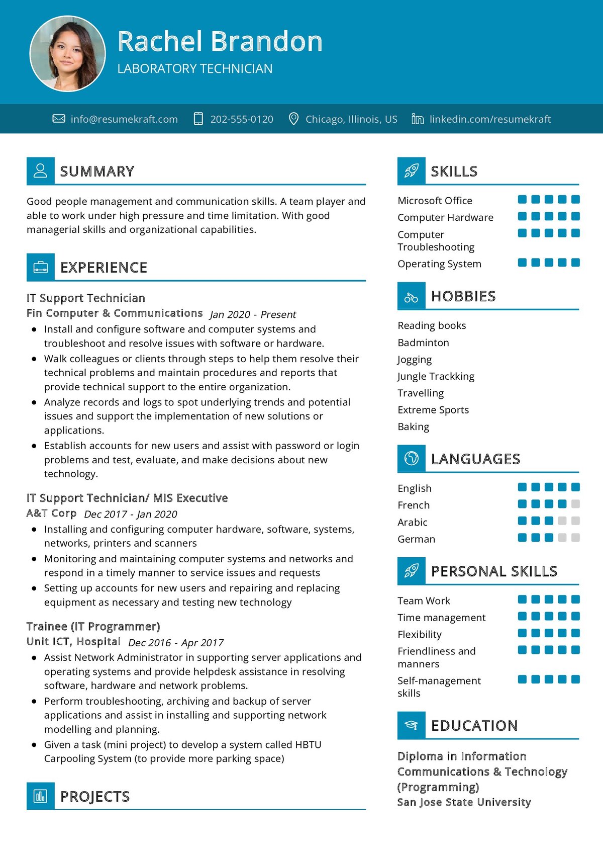 Laboratory Technician Resume Sample In 2024 ResumeKraft   Laboratory Technician Resume Sample 