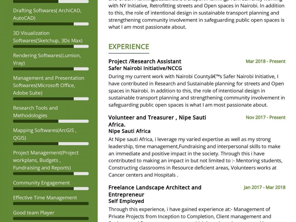 Landscape Architect Resume Sample in 2024 - ResumeKraft