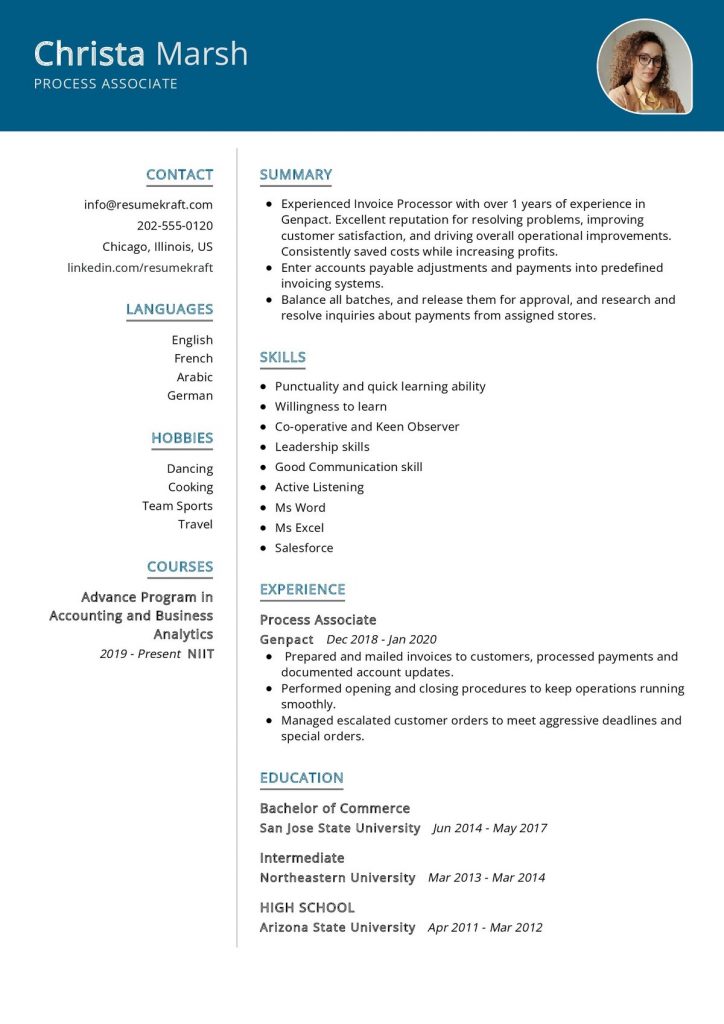 1050+ Professional Resume Samples for 2022 | ResumeKraft