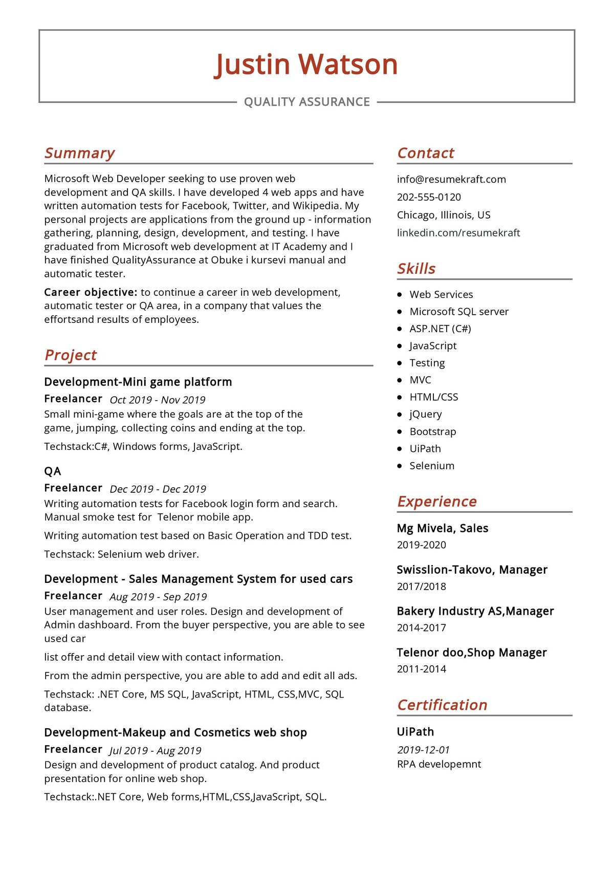 quality assurance resume examples 14 awesome quality assurance resume ...